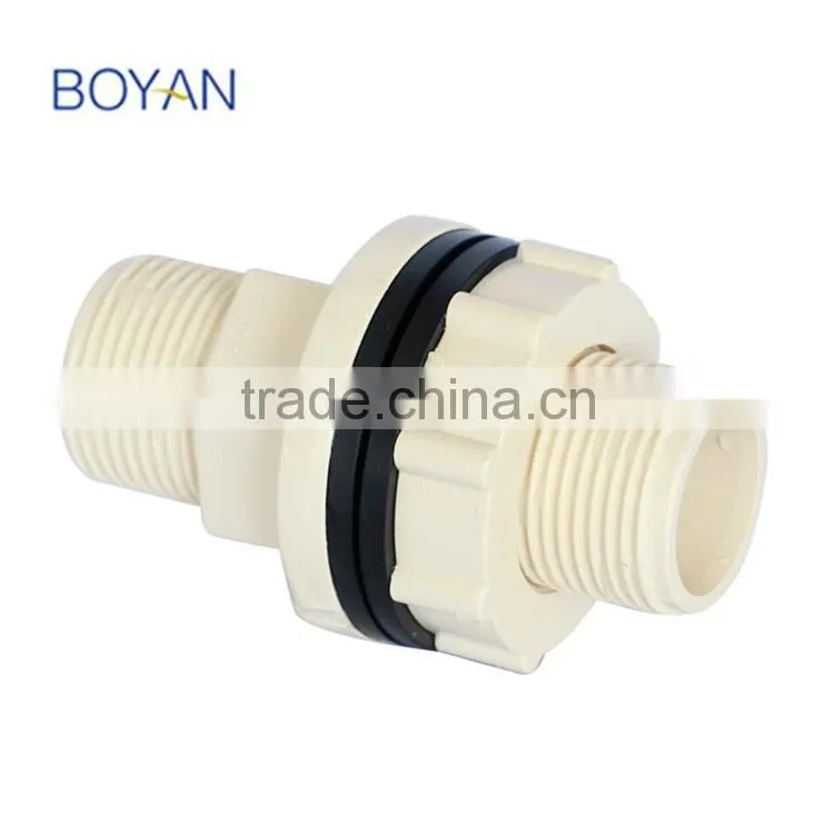 BOYAN plastic pipe fitting hot water ASTM 2846 standard cpvc male union