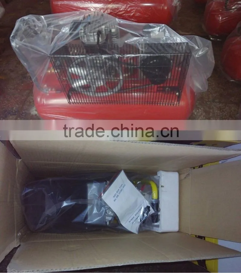 50L 2HP 1.5KW 8Bar 120L/min Direct driven piston air compressor for pumping air into tires
