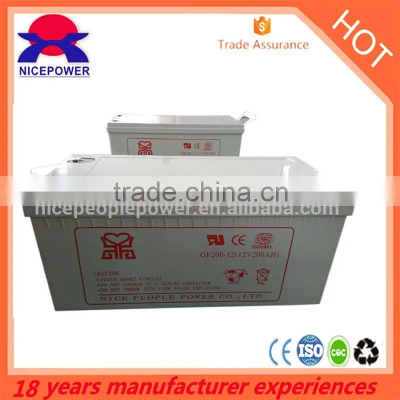 Storage Gel battery for 12v24ah Solar power System