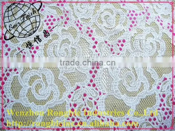 2014 african lace fabric for garment embroidery lace