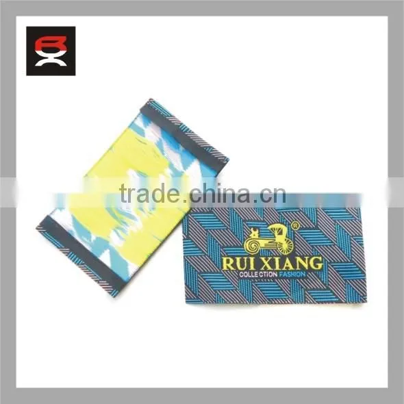 Cheap price woven label for clothing ,endfold woven label