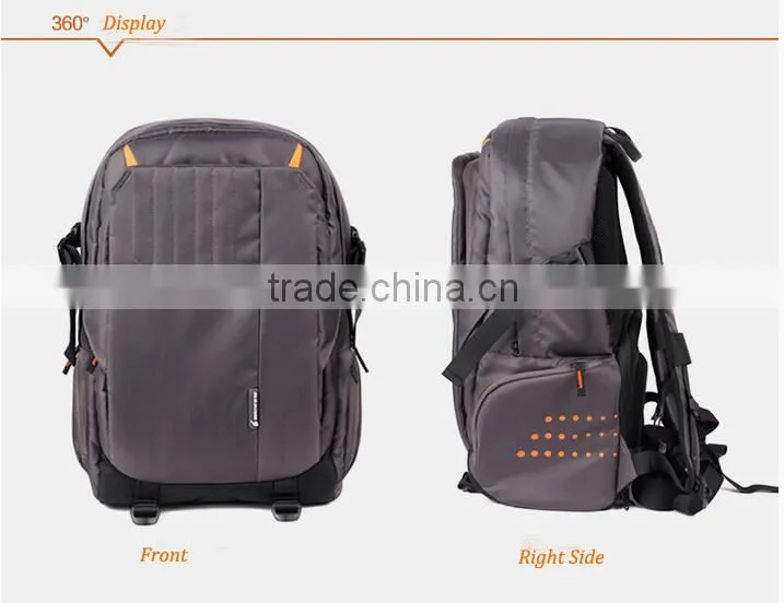 Besnfoto Light Grey Multi-fonction dslr camera backpack laptop bag for dslr laptop tripod
