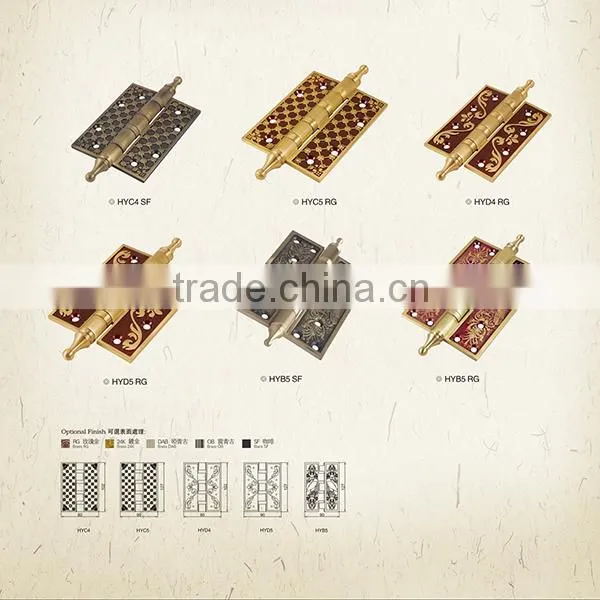 China Hardware hotel Retro Style copper brass type of door hinge