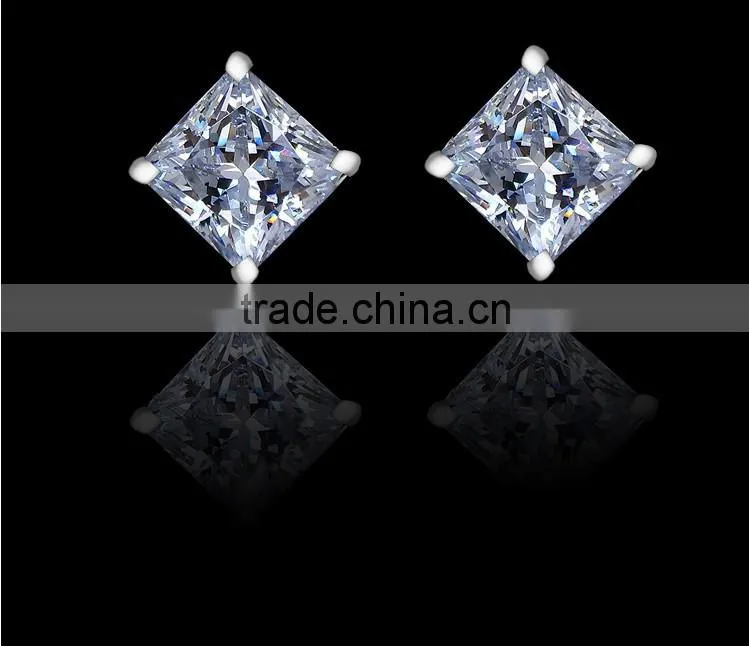 JINSE Hotsale Competitive Price Big Square Earring Made With Zircon