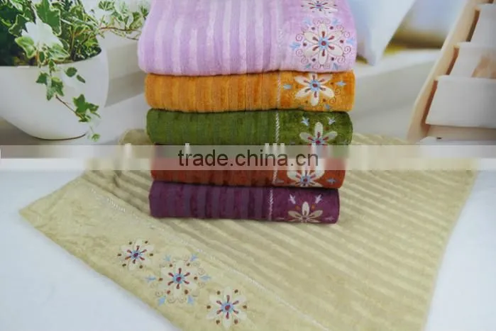 bright color bamboo cotton velour bath towel middle east market