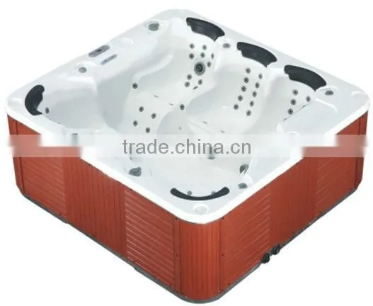 Wholesale spa products from Hangzhou China colorful water lamp 5 person swim spa pool with DVD