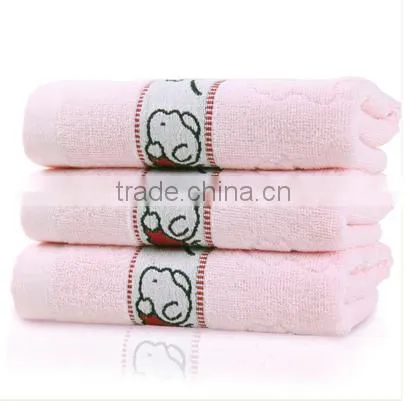 pure cotton plain color jacquard face towel embroidery towel wholesale