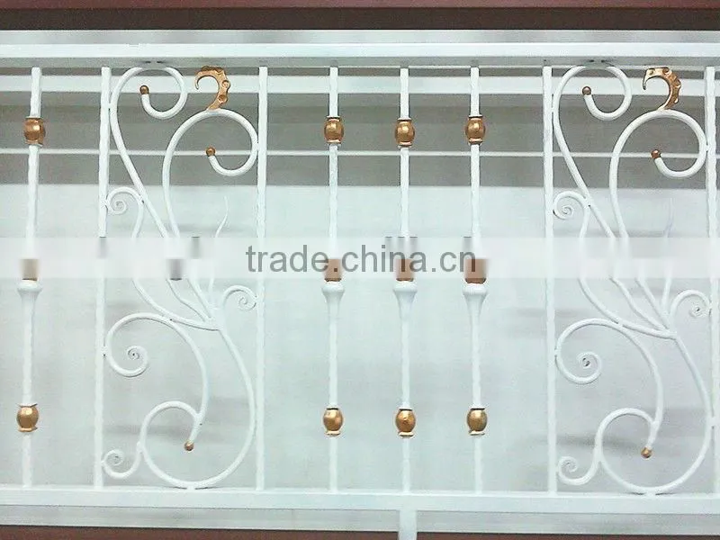 2013 Top-selling wrought iron balcony protection fencing