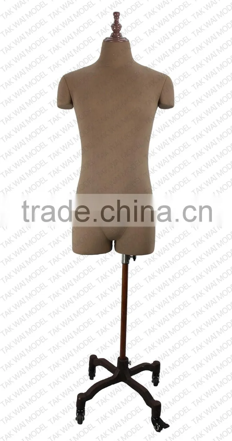 Modern muscle men half model fiberglass garment display mannequins