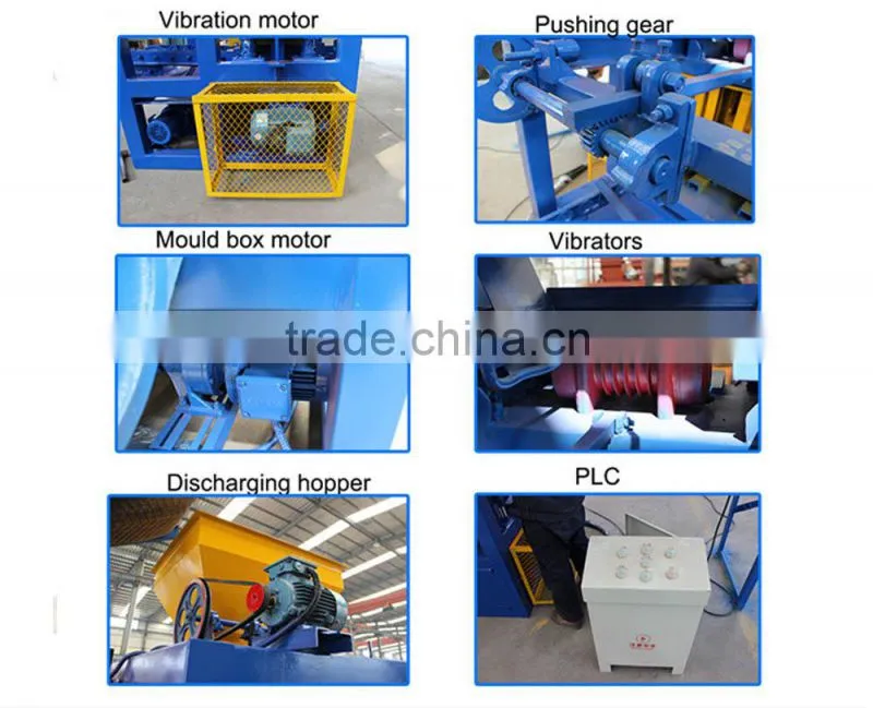 QT4-24 semi automatic cement concrete hollow paver brick making machine price for sale