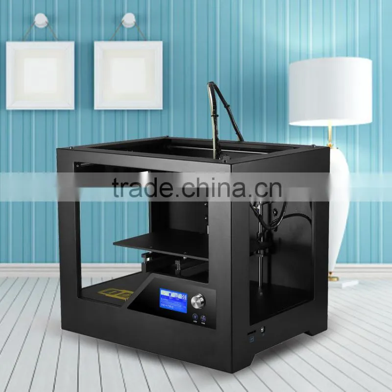 Best desktop Assembled 3D printer for professional user, ready to use with LCD ,0.1 mm solution, big size can be printed cura