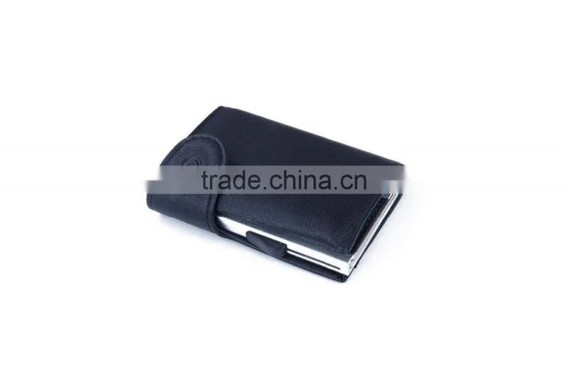 001 handcraft cardholder men slim credit card holder Dark Brown