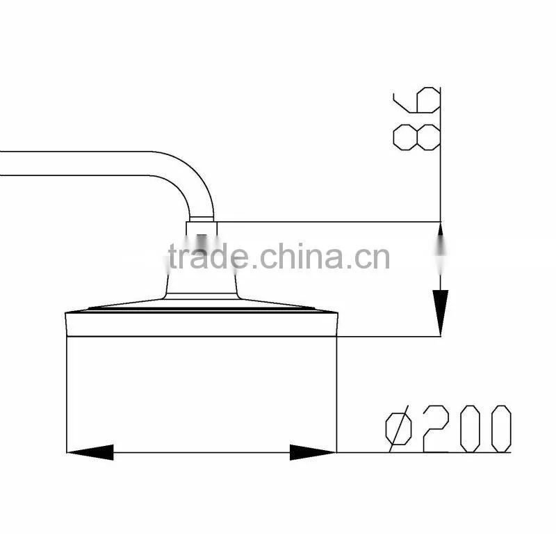 LED Shower Head for Saving Water Soft Spray for bathroom