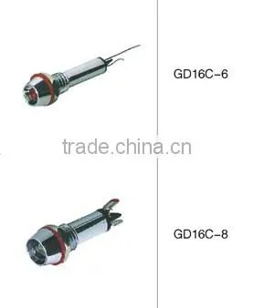 CNGAD 24V 8mm copper led work light(copper lighting,24V signal light)(GD16C-8)