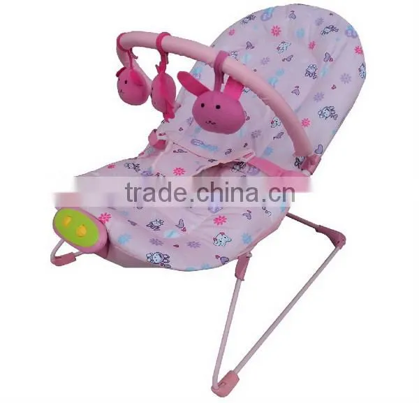 adjustable light weighted musical baby Swing with lovely toys