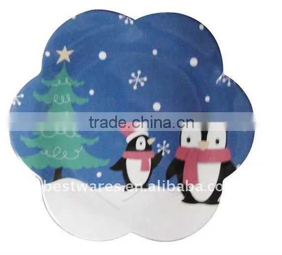 Melamine Christmas design plate