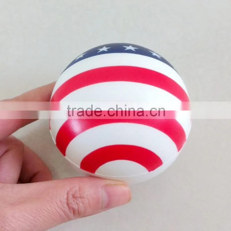 US flag stressball pu foam ball of stars and stripes