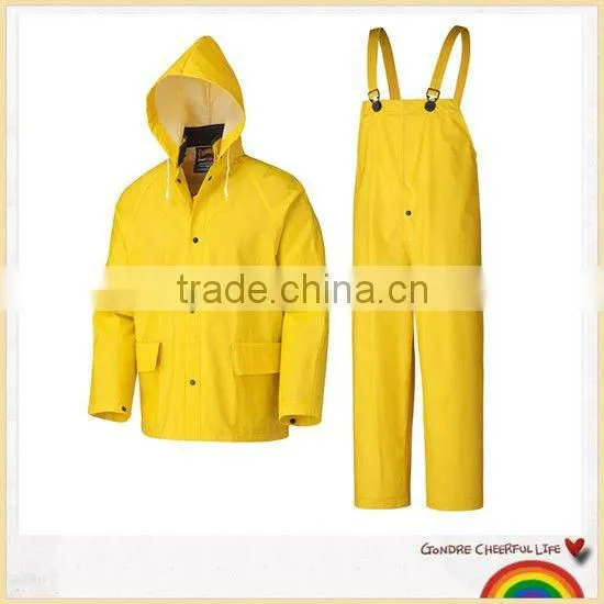 Adult pvc suspender rainsuit trouser