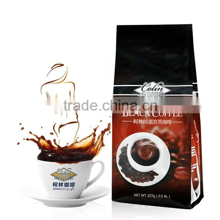 Yason biodegradable valve coffee bags black coffee bag with valve beautiful aluminum foil coffee bag with gusset