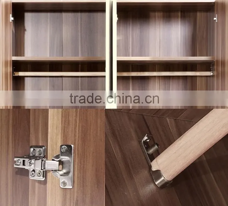 Modern Bedroom 2 Doors Wooden Modular Wardrobe