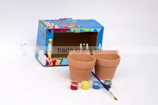 PAINT YOUR OWN TERRACOTTA FLOWER POTS