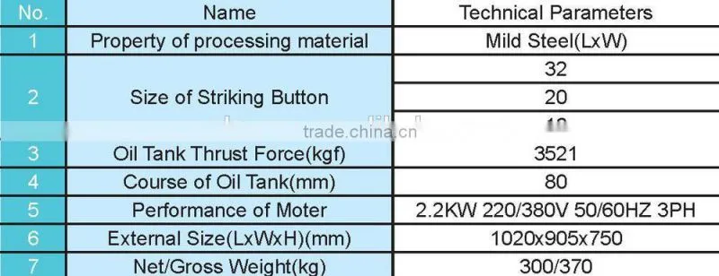 ALMACO Easy Operation & Well Performance Metal Striking-Button Machine