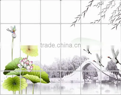 hot selling Eco-friendly Non-toxic flower kitchen decor 3D vinyl removable wall sticker