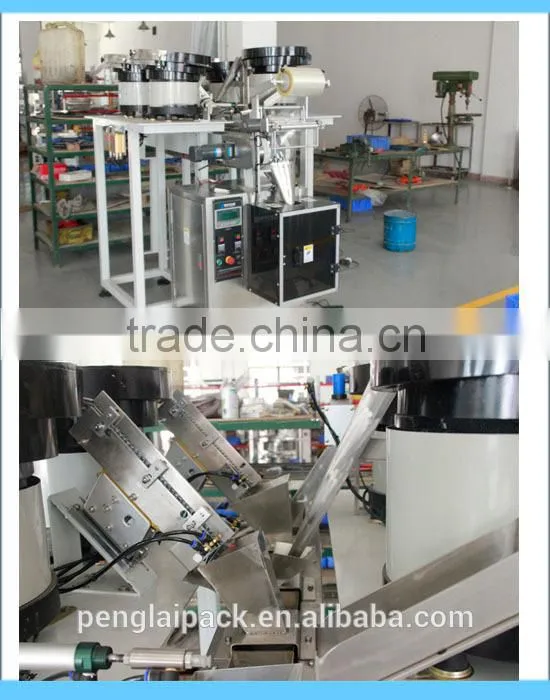 High Grade Fully Automatic 4 Vibration Tray Counting&Packaging machine For Mixing Pack