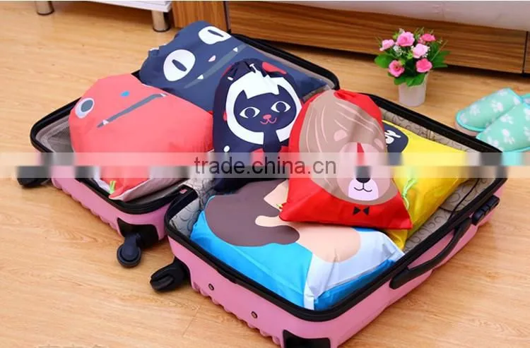 polyester foldable drawstring bag