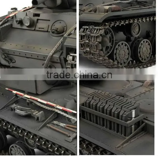 Pz.753(r) German Captured Grey Airsoft BB VS RC 1/24 Battle Tank