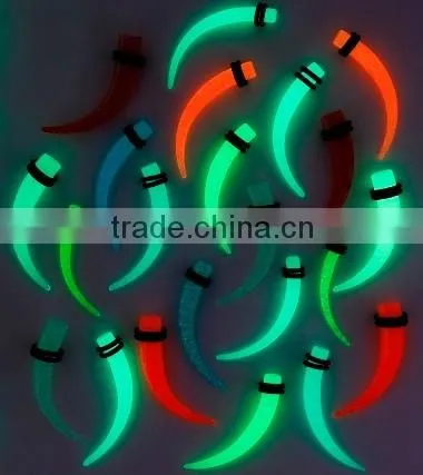 Fake UV Acrylic Ear Taper with O-rings