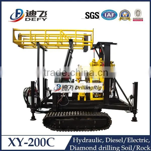 200m Crawler Mounted Gold Exploration Drilling Equipment