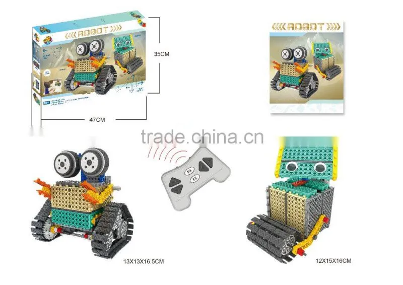 2 in 1 four channel rc building blocks kids educational