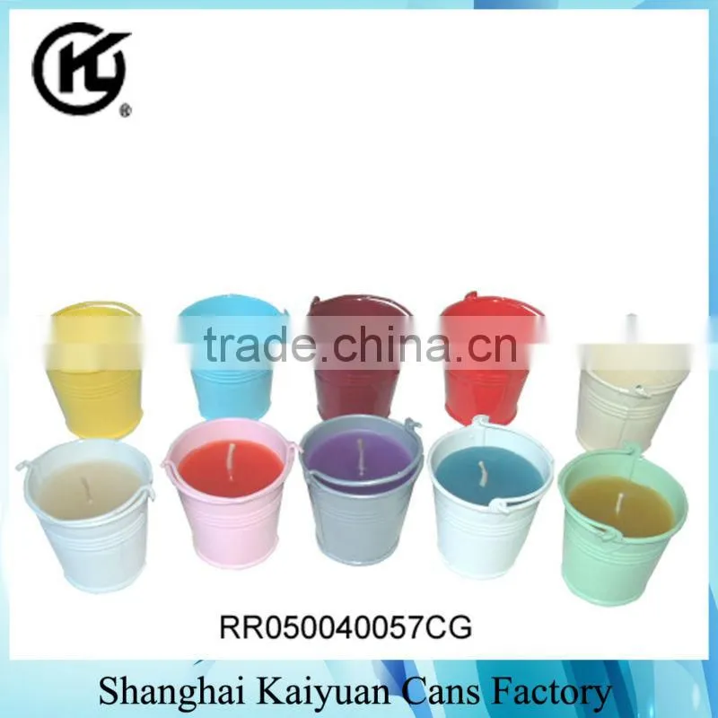 High Quality Candle Bucket Tin Can Box