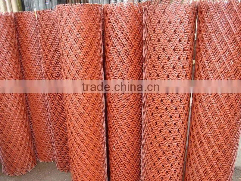 Expanded metal fence