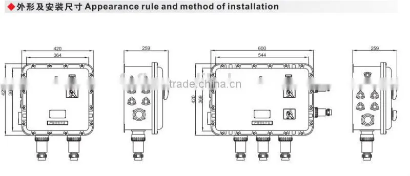 Explosion proof oil field distribution box(IIB, IIC, DIP)