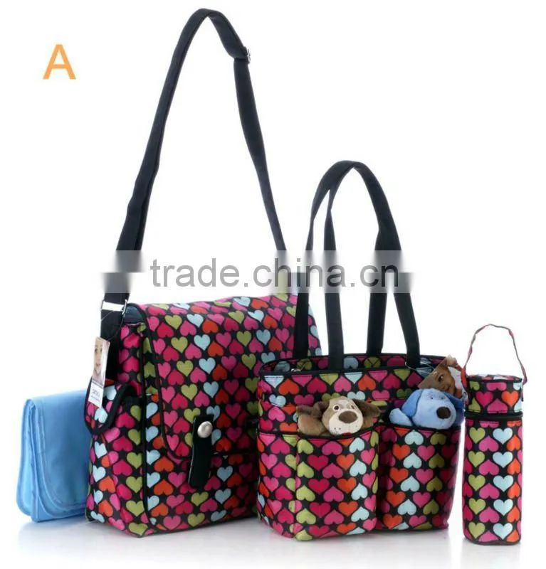 Multifunational Fashion Mommy/Mom/Baby Bags, 600D Oxford Summer Style Organiser Diaper Bags