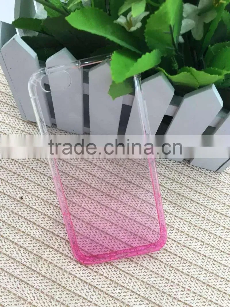 High quality colorful gradient tpu material shockproof case for iphone