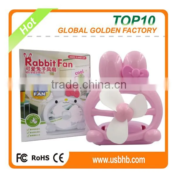 New plastic air battery power portable usb cooling fan with strong wind