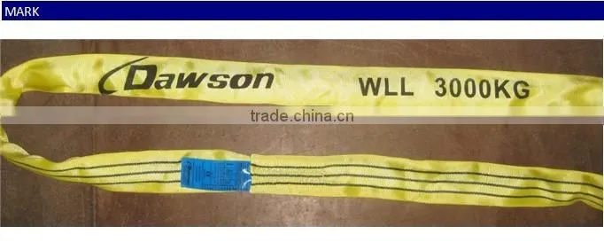 EN1492-2 Chinese 8T Crane Round Lifting Slings manufacture