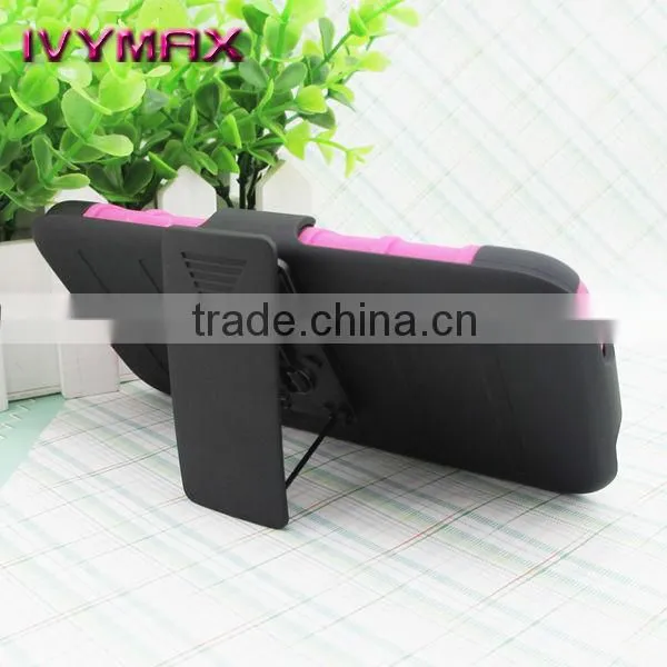the latest rubber coated holster combo case for samsung galaxy S5 swivel belt clip