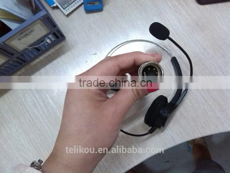 Single ear Headband light-weight easy to carry with Electret Microphone intercom headset
