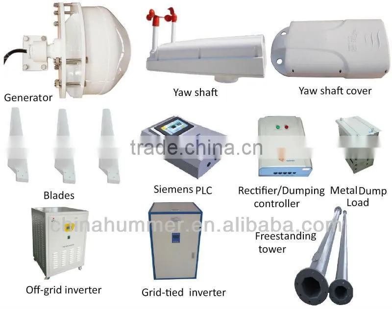 wind generator Hummer 10kw wind turbine wind power system