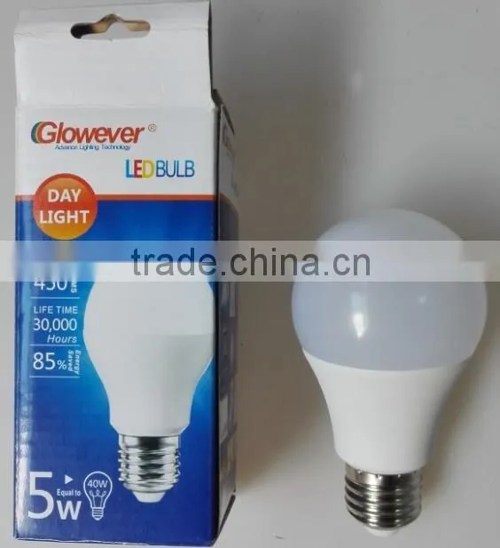 7W SMD e27 high bright Plastic light LED bulb light
