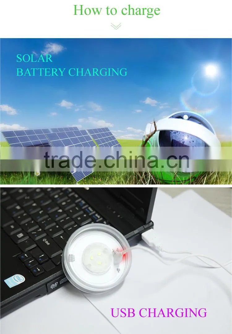 Silicone Water Bottle Rechargeable LED Solar Outdoor Lighting Camping Lantern