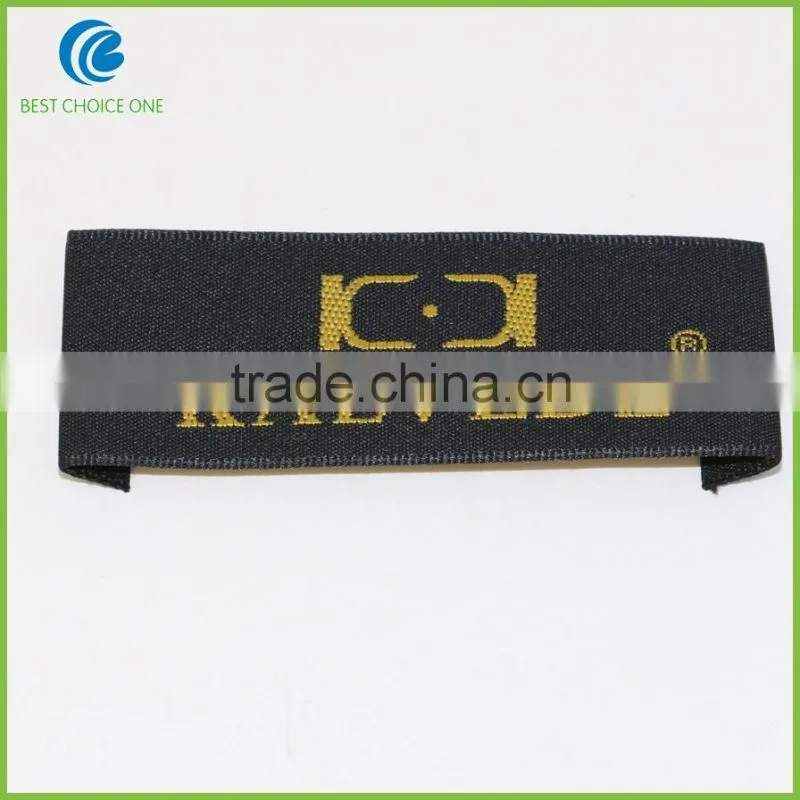 2016 Factory wholesale Custom Polyester Damask Woven Labels For Clothing