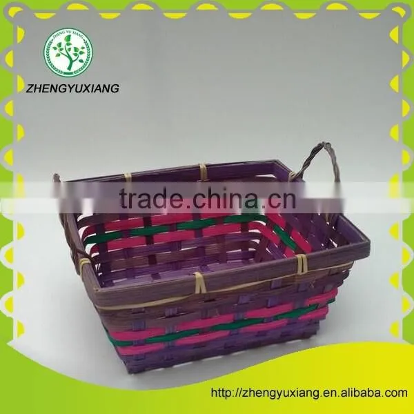 Natural crafts festival decoration bamboo basket