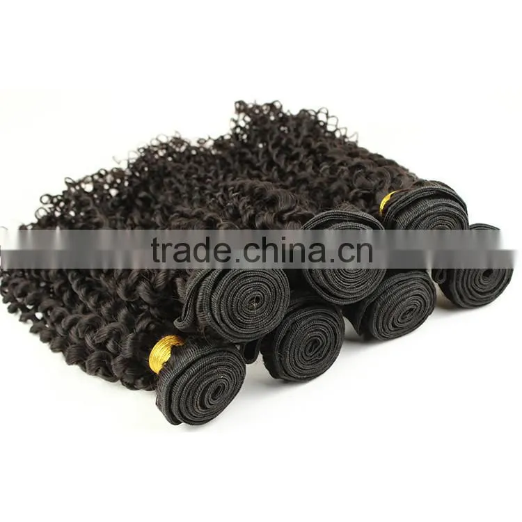 100% unprocessed human virgin Brazilian hair kinky curly