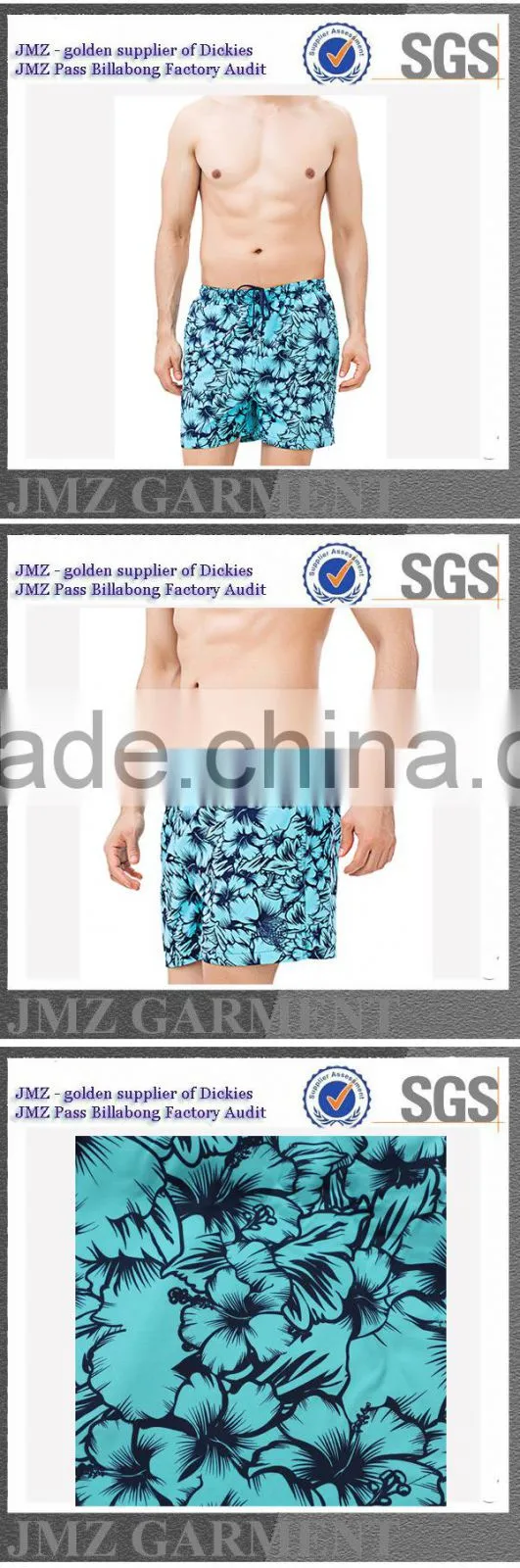 sublimation printed beach shorts board shorts for men polyester swimwear & underwear good price on sale