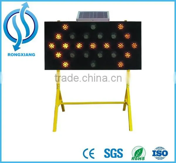 road safety led traffic sign solar LED flash warning sign